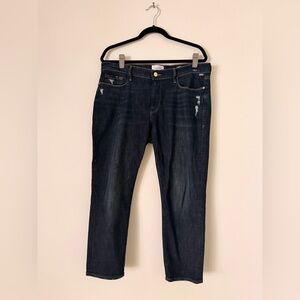 Frame Le Garçon Crop in Covant wash size 31 Distressed Dark Indigo Jeans